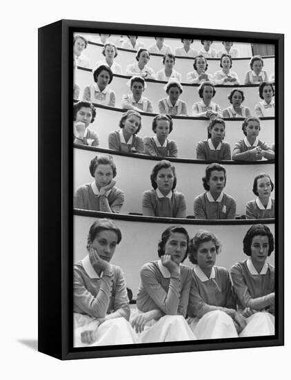 Student Nurses at Roosevelt Hospital-Alfred Eisenstaedt-Framed Premier Image Canvas