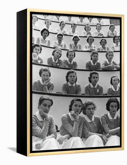 Student Nurses at Roosevelt Hospital-Alfred Eisenstaedt-Framed Premier Image Canvas