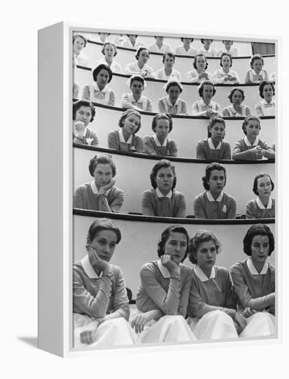 Student Nurses at Roosevelt Hospital-Alfred Eisenstaedt-Framed Premier Image Canvas