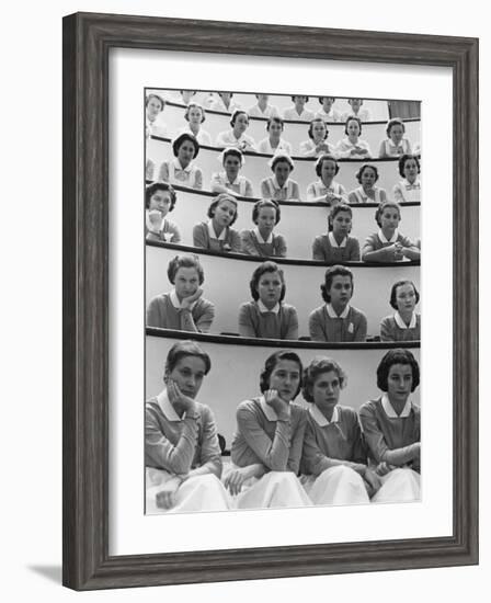 Student Nurses at Roosevelt Hospital-Alfred Eisenstaedt-Framed Photographic Print