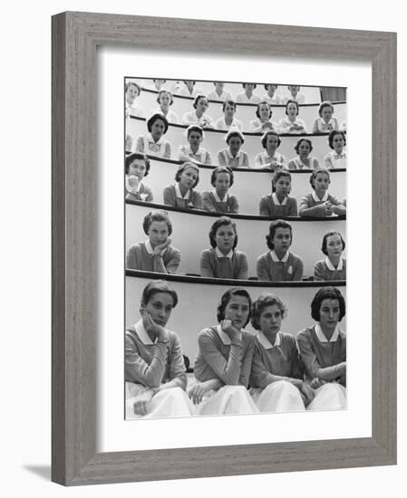 Student Nurses at Roosevelt Hospital-Alfred Eisenstaedt-Framed Photographic Print