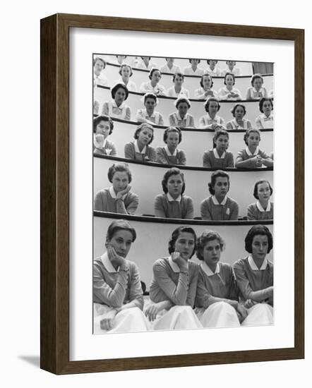 Student Nurses at Roosevelt Hospital-Alfred Eisenstaedt-Framed Photographic Print