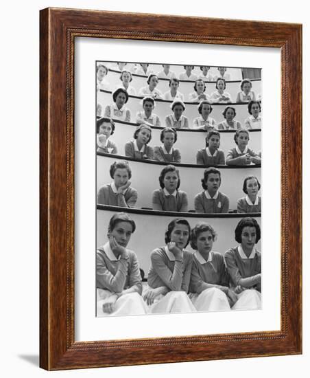 Student Nurses at Roosevelt Hospital-Alfred Eisenstaedt-Framed Photographic Print