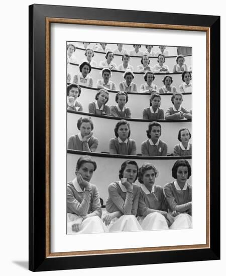 Student Nurses at Roosevelt Hospital-Alfred Eisenstaedt-Framed Photographic Print