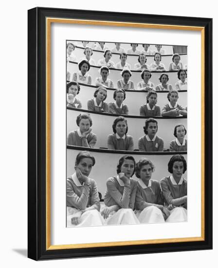 Student Nurses at Roosevelt Hospital-Alfred Eisenstaedt-Framed Photographic Print