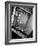 Student Nurses Lining the Railings of Stairwell at Roosevelt Hospital-Alfred Eisenstaedt-Framed Photographic Print