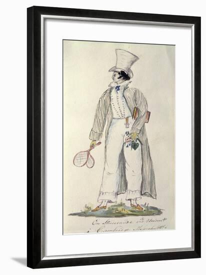 Student of Harvard University in 1820-null-Framed Giclee Print