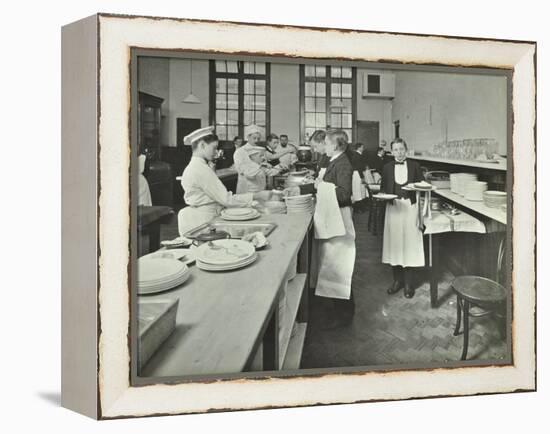 Student Waiters, Westminster Technical Institute, London, 1914-null-Framed Premier Image Canvas