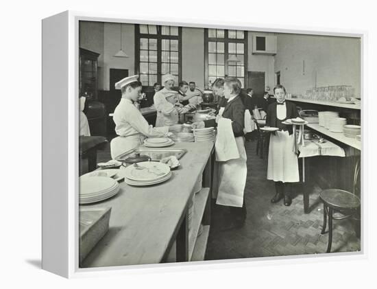 Student Waiters, Westminster Technical Institute, London, 1914-null-Framed Premier Image Canvas