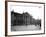 Students and Traffic Passing Administrative Building at Oxford University-null-Framed Photographic Print