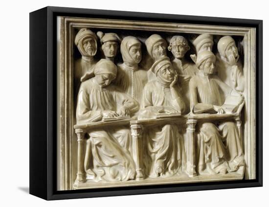 Students Attenting Lessons, by Andrea Da Fiesole-null-Framed Premier Image Canvas