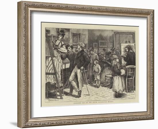 Students' Day at the South Kensington Museum-Edward Frederick Brewtnall-Framed Giclee Print