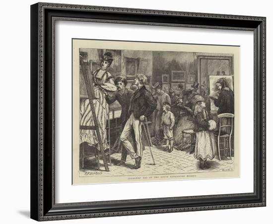 Students' Day at the South Kensington Museum-Edward Frederick Brewtnall-Framed Giclee Print