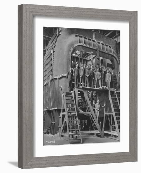 Students from Yale University on an 88-null-Framed Photographic Print