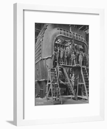 Students from Yale University on an 88-null-Framed Photographic Print