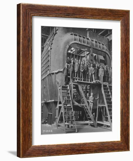 Students from Yale University on an 88-null-Framed Photographic Print