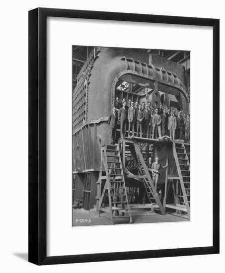 Students from Yale University on an 88-null-Framed Photographic Print