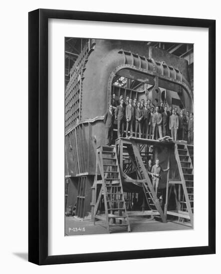 Students from Yale University on an 88-null-Framed Photographic Print