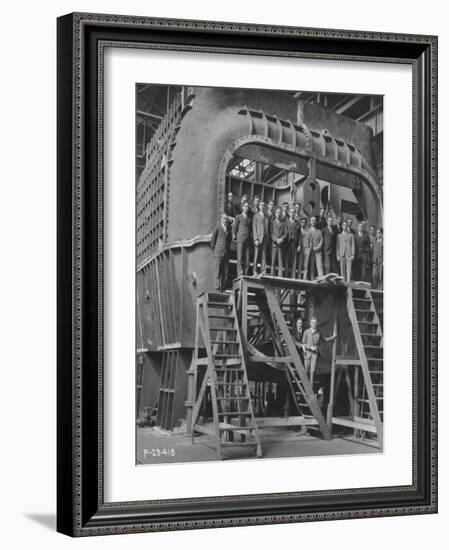 Students from Yale University on an 88-null-Framed Photographic Print