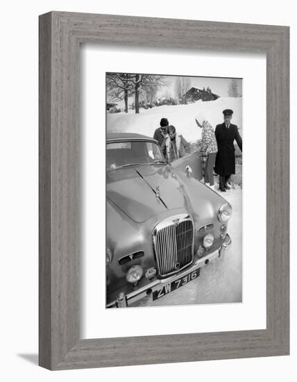 Students Getting in Car at Le Rosey School, Gstaad, Switzwerland, 1965-Carlo Bavagnoli-Framed Photographic Print