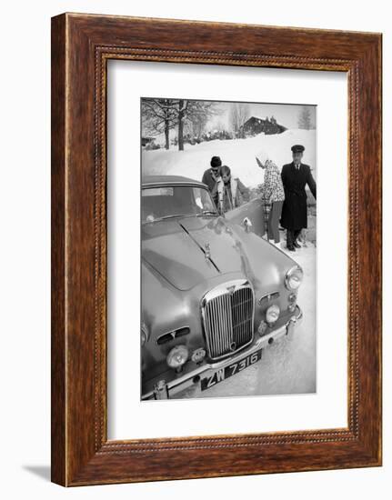 Students Getting in Car at Le Rosey School, Gstaad, Switzwerland, 1965-Carlo Bavagnoli-Framed Photographic Print