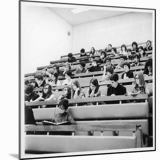 Students in a Lecture Theatre at Warwick University, Coventry-Henry Grant-Mounted Photographic Print