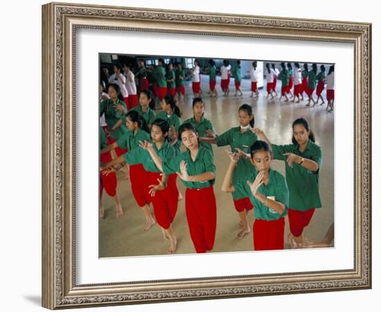 Students in Dramatic Arts College on Dance Course, Bangkok, Thailand, Southeast Asia-Bruno Barbier-Framed Photographic Print