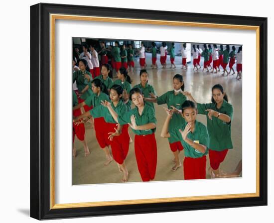 Students in Dramatic Arts College on Dance Course, Bangkok, Thailand, Southeast Asia-Bruno Barbier-Framed Photographic Print