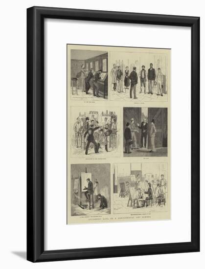 Students' Life in a Continental Art School-null-Framed Giclee Print