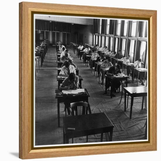 Students Taking their Exams at Hatfield Technical College-Henry Grant-Framed Premier Image Canvas