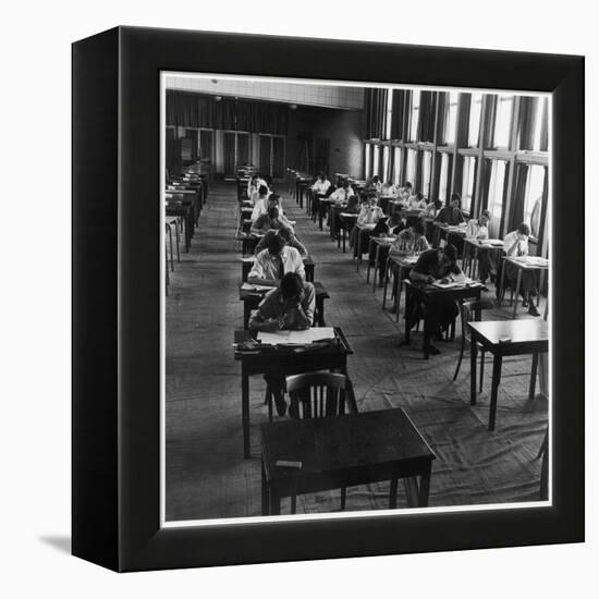 Students Taking their Exams at Hatfield Technical College-Henry Grant-Framed Premier Image Canvas