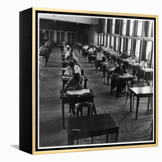 Students Taking their Exams at Hatfield Technical College-Henry Grant-Framed Premier Image Canvas