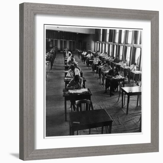 Students Taking their Exams at Hatfield Technical College-Henry Grant-Framed Photographic Print