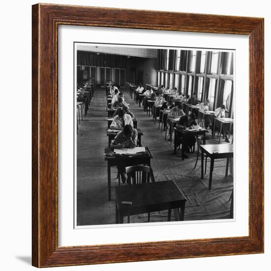 Students Taking their Exams at Hatfield Technical College-Henry Grant-Framed Photographic Print