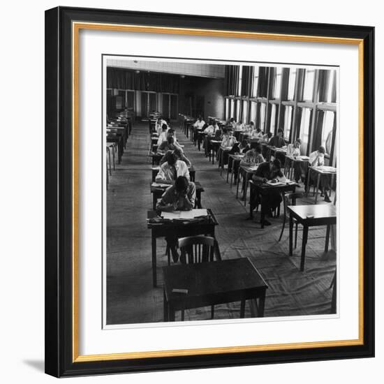 Students Taking their Exams at Hatfield Technical College-Henry Grant-Framed Photographic Print