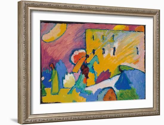 Studie zu Improvisation 3 (1910)-Wassily Kandinsky-Framed Art Print