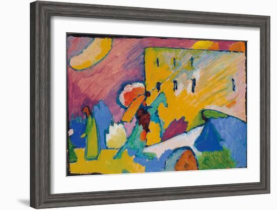 Studie zu Improvisation 3 (1910)-Wassily Kandinsky-Framed Art Print