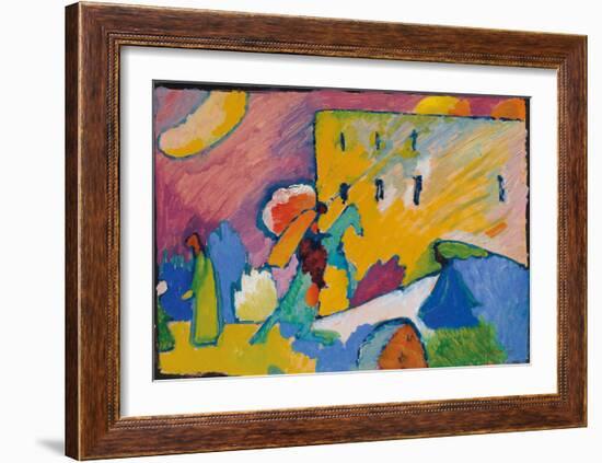 Studie zu Improvisation 3 (1910)-Wassily Kandinsky-Framed Art Print