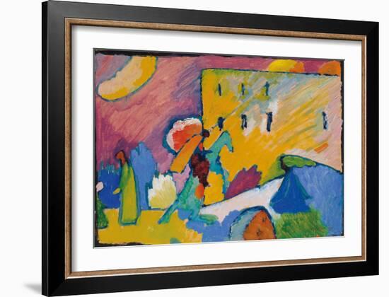 Studie zu Improvisation 3 (1910)-Wassily Kandinsky-Framed Art Print