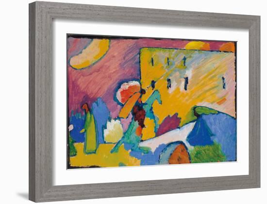 Studie zu Improvisation 3 (1910)-Wassily Kandinsky-Framed Art Print