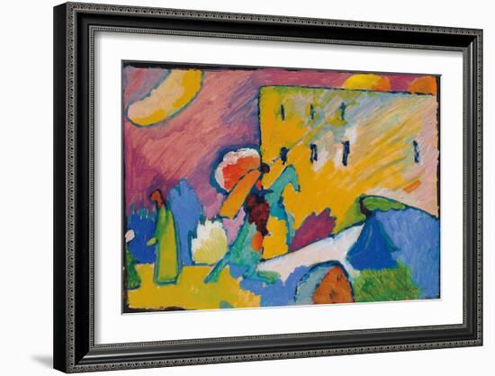 Studie zu Improvisation 3 (1910)-Wassily Kandinsky-Framed Art Print