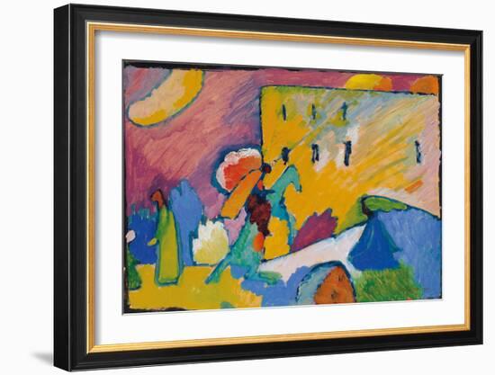 Studie zu Improvisation 3 (1910)-Wassily Kandinsky-Framed Art Print