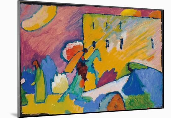 Studie zu Improvisation 3 (1910)-Wassily Kandinsky-Mounted Art Print