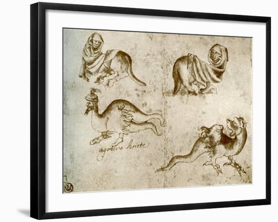 Studies, 1913-Agostino of Siena-Framed Giclee Print