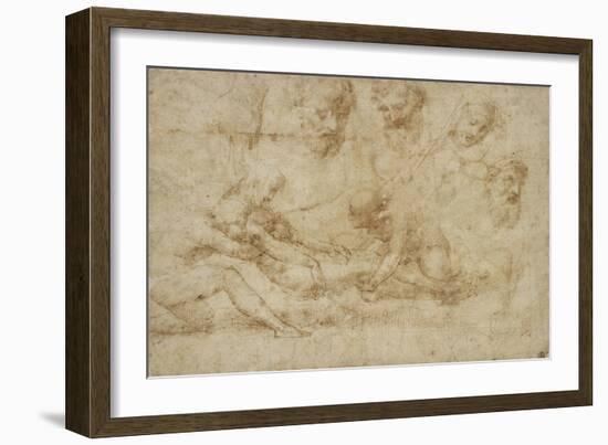 Studies for a Deposition-Raphael-Framed Giclee Print