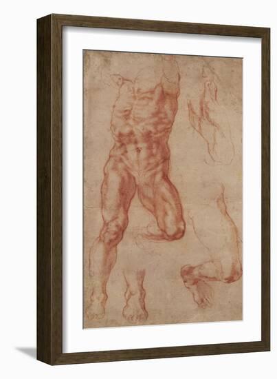 Studies for Haman-Michelangelo-Framed Art Print