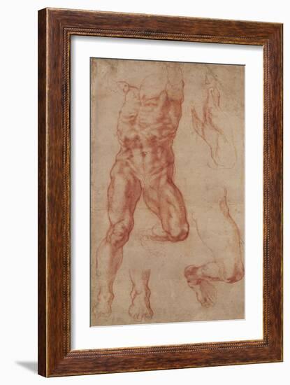 Studies for Haman-Michelangelo-Framed Art Print