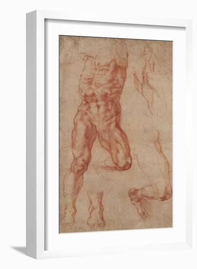 Studies for Haman-Michelangelo-Framed Art Print