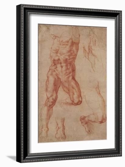 Studies for Haman-Michelangelo-Framed Art Print