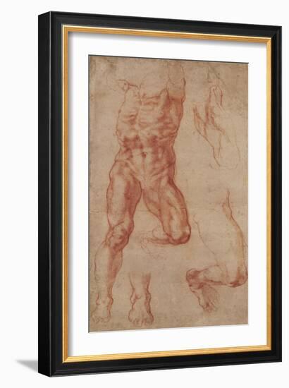 Studies for Haman-Michelangelo-Framed Art Print